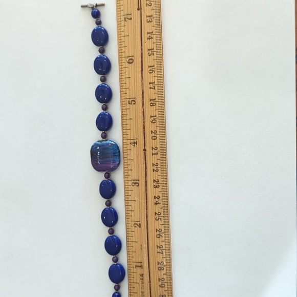 Vibrant blue beaded bracelet - Picture 4 of 4